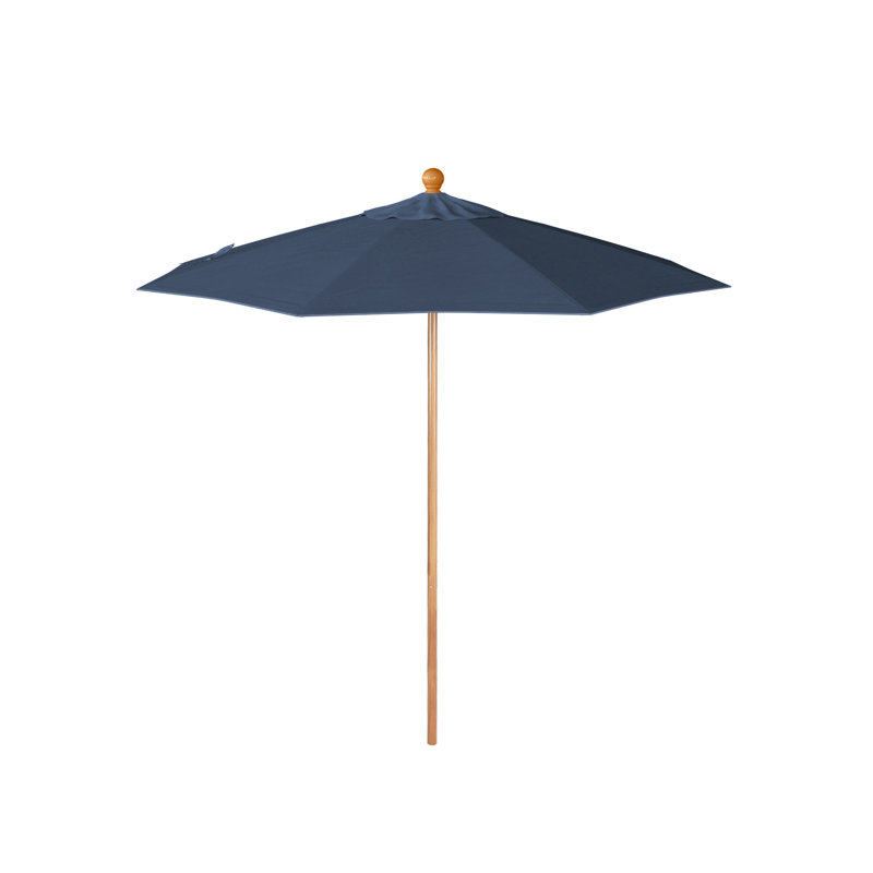 Parasol en bois de teck 7,5 pi, 96" H x 85" W x 85" D, Sapphire
