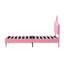 Upholstered Bed With Led Adjustable Crown Shape Headboard-1217144605-1227393536