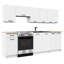 Oven base cabinet in white