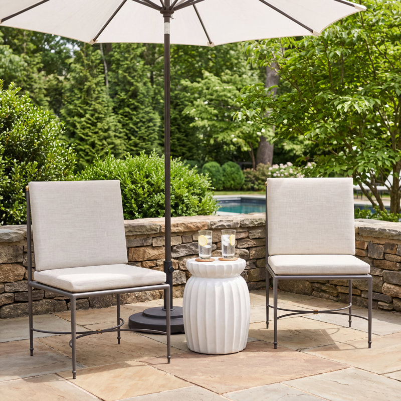 Chaise d'appoint en aluminium Roma, Lin Dove Sunbrella®, Welt