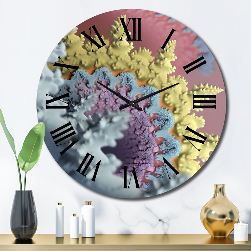 Horloge murale Daleth - Fractals, Grand