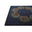 Tapis carré bleu marine Otto