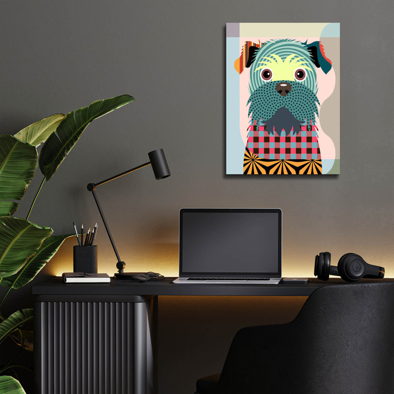 «Brussels Griffon» par Lanre Adefioyue, H 16 po x l 12 po x P 0,13 po