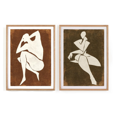Ponder Diptych Print by Coup D'Esprit