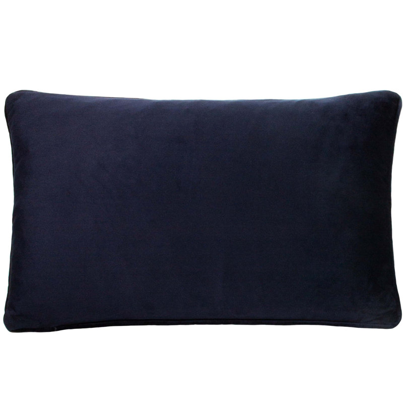 Rectangular Throw Cushion, Navy, Feathers