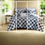 Modern Twin/twin Xl Bedding Sets, Hypoallergenic Polyester Comforter With Checkered Design