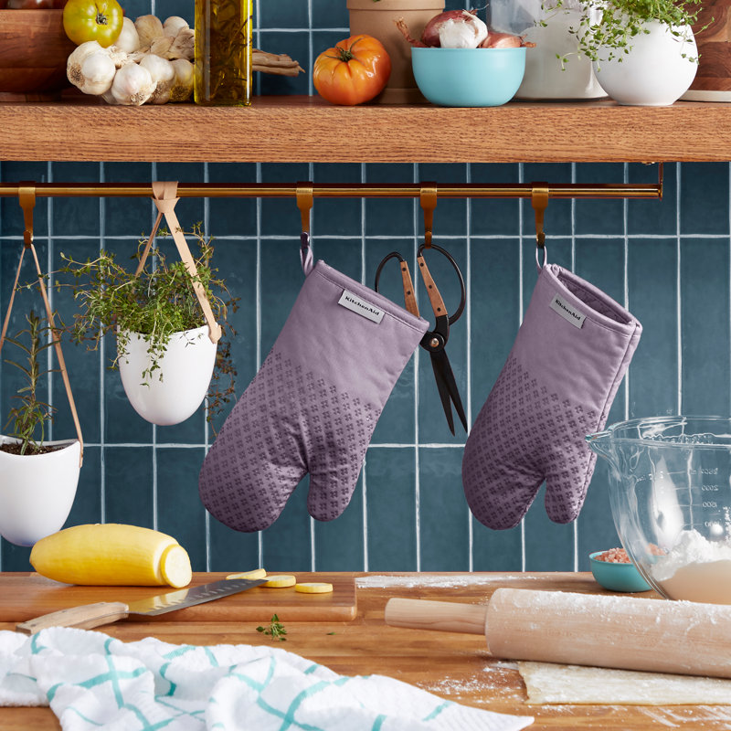 KITCHENAID Asteroid Oven Mitt 2-Pack Set, Wildflower