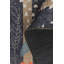 Tapis en chenille moderne tissé à motif floral bleu marine / orange Hattiesburg-1521217394