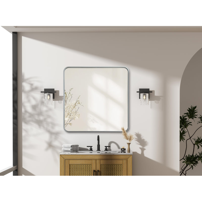Miroir Erath, Argent argent, 30 po x 30 po
