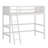 Wood Loft Bed With Ladder-533479509