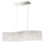 Sarella 7 Light 33in Linear Chandelier in Polished Stainless Steel with Clear Radiance Crystals