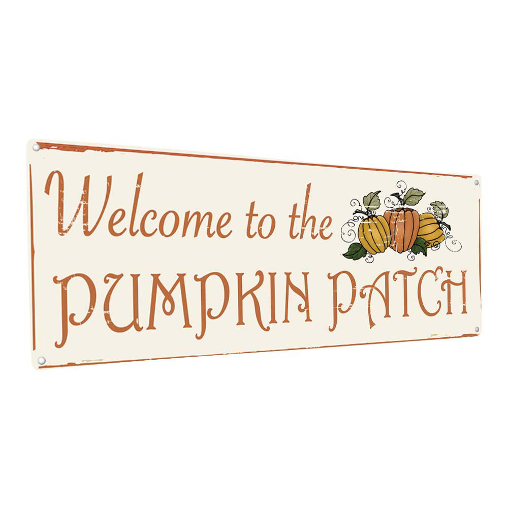 Welcome To The Pumpkin Patch Fall Metal Sign The Holiday Aisle® 