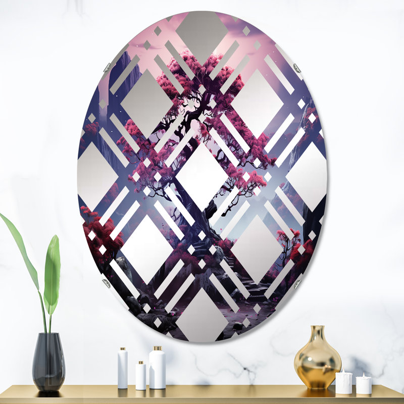 Miroir mural oval, 35,4 po x 23,6 po