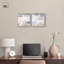 "Luxe Minimalist Abstract Art", ensemble de 2 reproductions sur toile par -1010302176-1010302186-1010302187