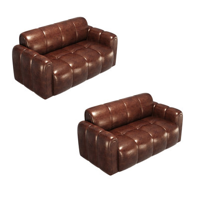 Sabesan 53.1'' Faux Leather Loveseat