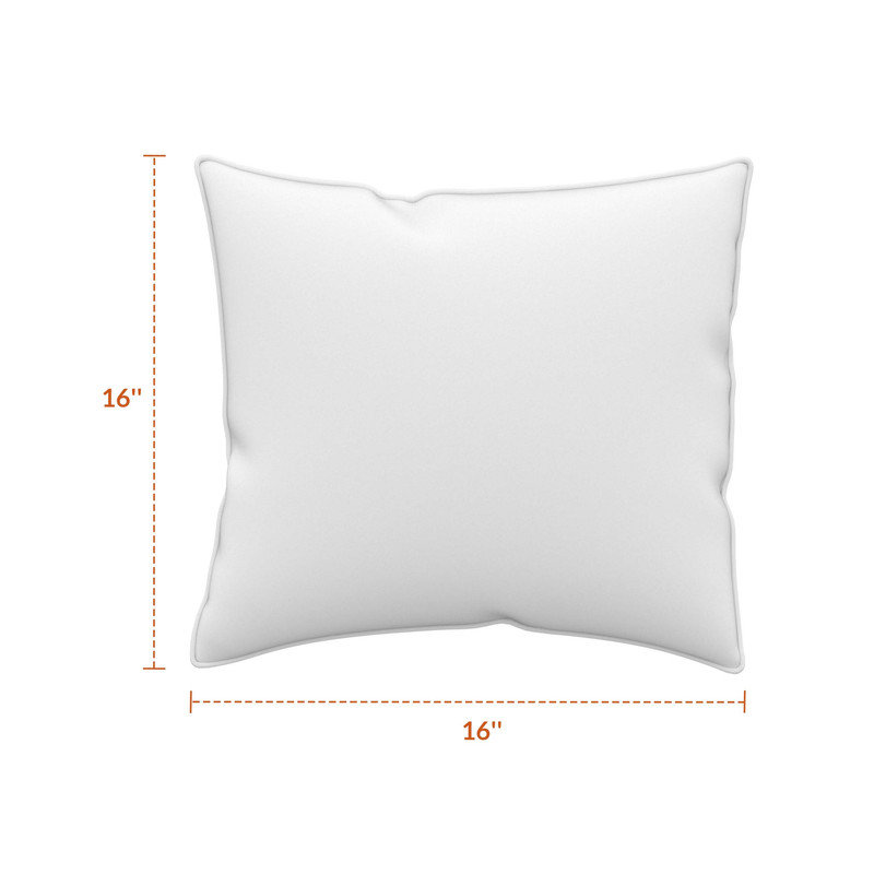 Sunbrella® Indoor/Outdoor Throw Pillows, Square Throw Pillows Inserts with Covers (Set of 2), Spectrum Denim