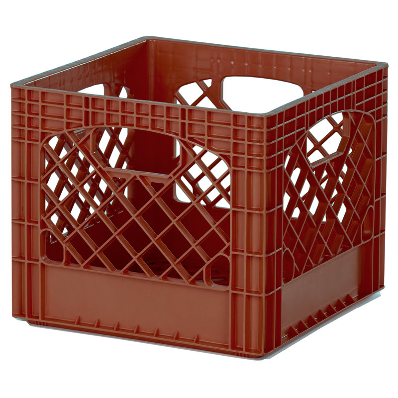 Ensemble de caisses en plastique pour le lait classiques, Bleu, H 11 po x l 12 po x P 12 po