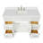 Hamlet 55'' Single Bathroom Vanity with White Quartz Top-60199485