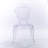 Luxury Modern Contemporary Glam Stackable Dining Chairs, Transparent Glossy Acrylic Side Chairs with Decorative Open Back Design for Dining Room, Vanity, Living Room, and Patio, Clear-193343896