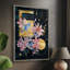 Moonlight Flowers IV, reproduction encadrée - bois massif-357348445