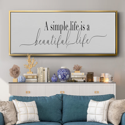 Simple Simple Life - toile encadrée
