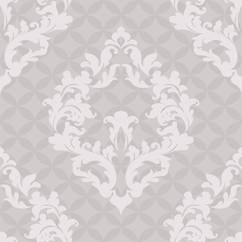 Peel & Stick Damask Tile, 126" L x 24" W