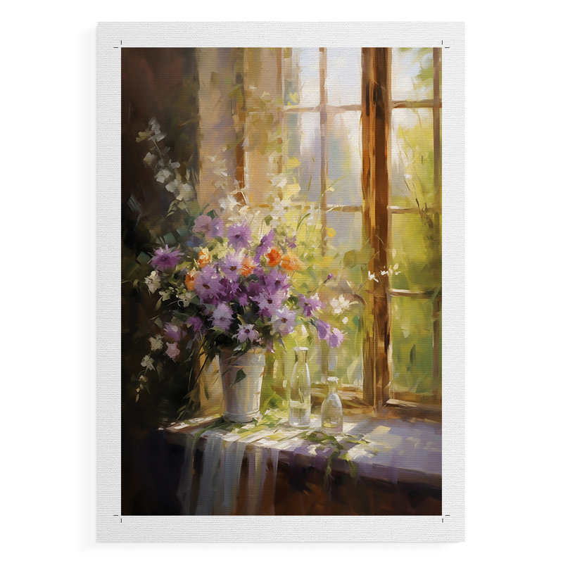 FLORAL Series DCCL XXXVI - Impression sur toile seulement - NON CADRE, H 18 po x l 12 po