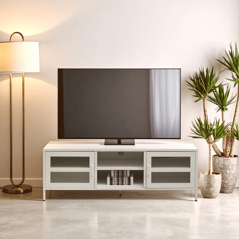 Jubeda Unfinished TV Stand for TVs up to 48", White