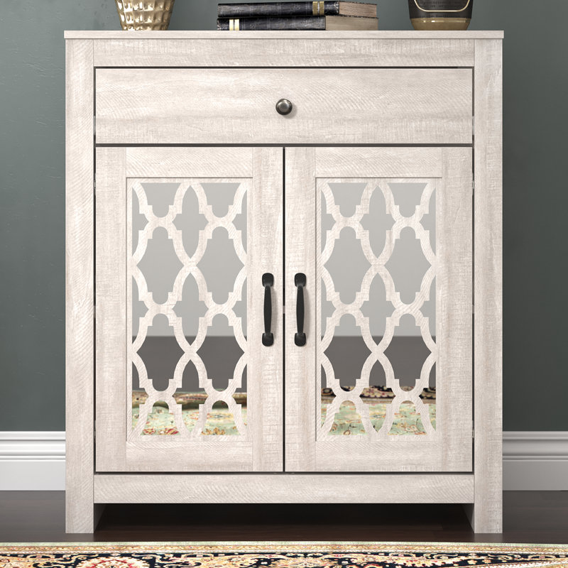 Chessani 35.4'' Tall 2 Door Accent Cabinet, Dusty Gray Oak