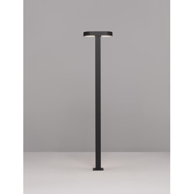 Black Integrated LED Metal Bollard Light