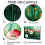 «Emerald Dance Of The Poppies II» - Art mural sur toile coquelicots-321496821-321496805