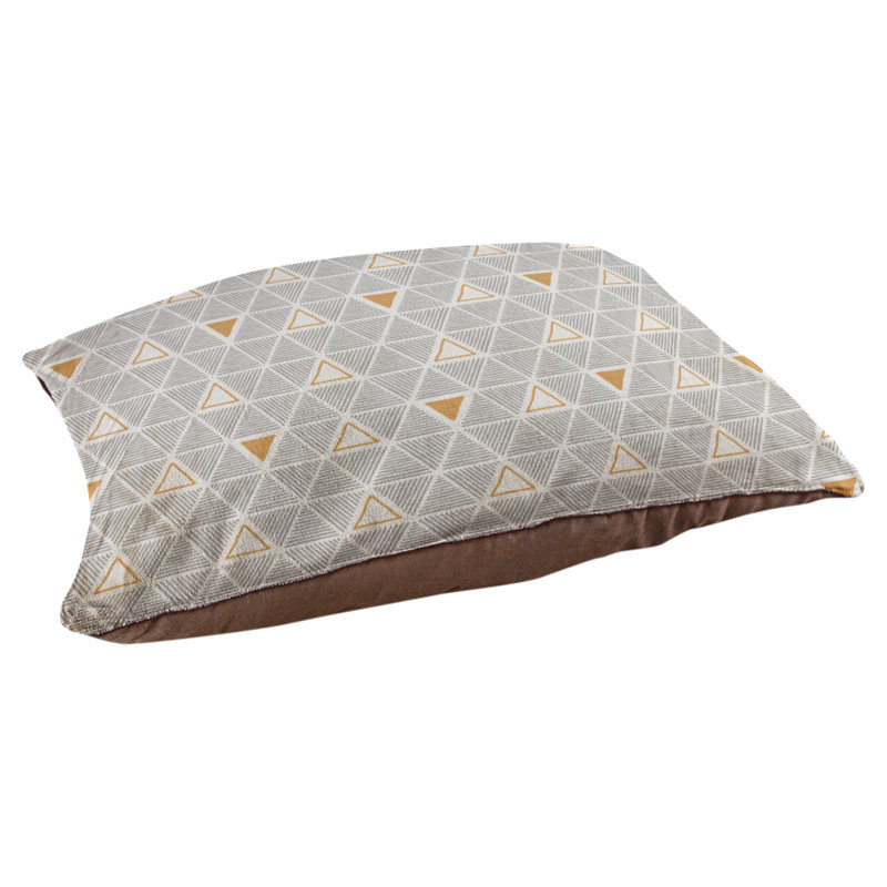Coussin pour chien Chen, Moyen (l 40 po x P 6,5 po x H 30 po), Orange et gris