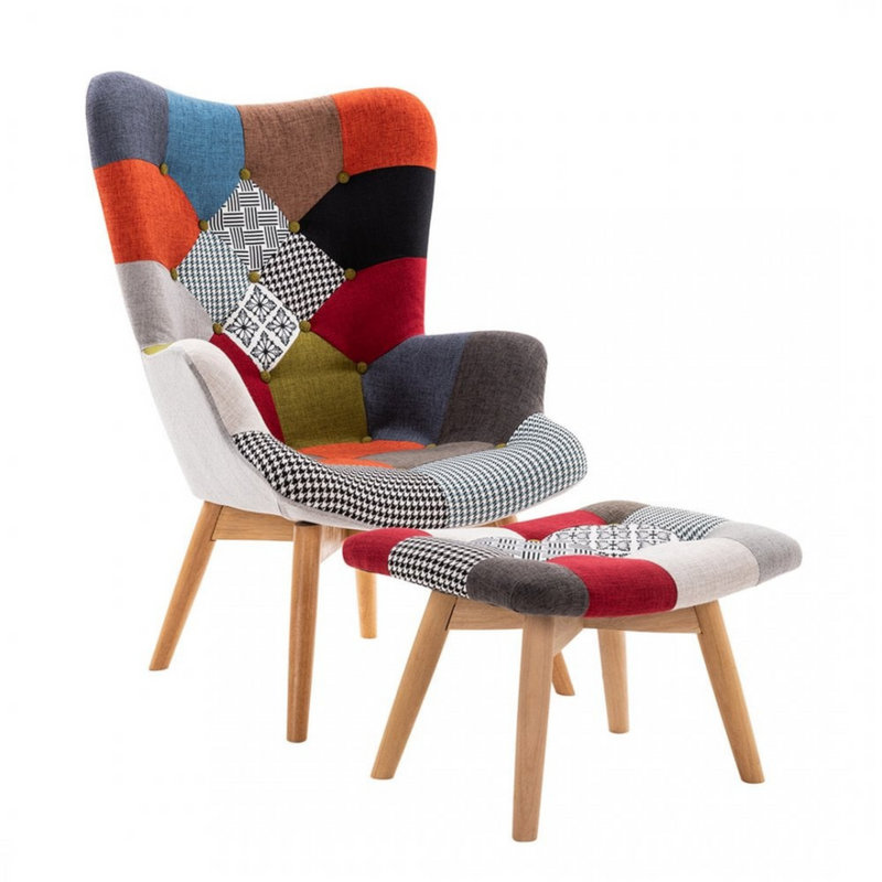 Jared Solid Wood Accent Stool