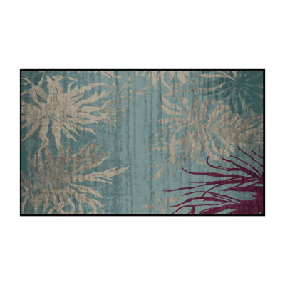 Tapis gris lavable à la machine