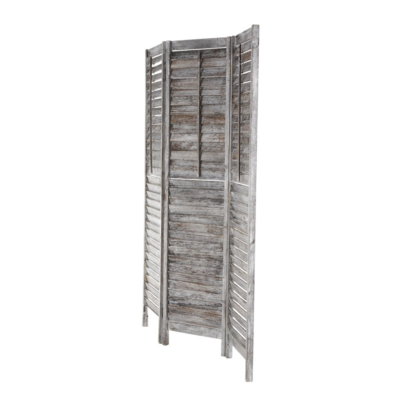 Paravent à 3 panneaux Cole and Grey, Gris, H 67 po x l 47,5 po x P 3 po