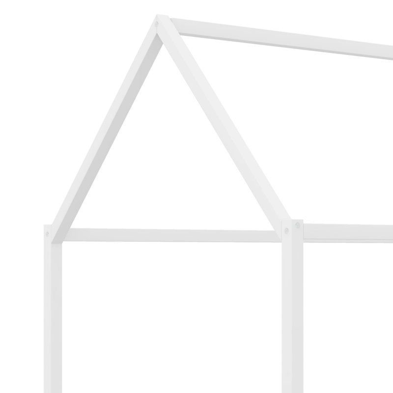 Lit maison avec clôture et porte