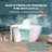 55" Freestanding Soaking Acrylic Bathtub Contemporary Free Standing Bath Tub Modern Stand Alone Tub-92296253