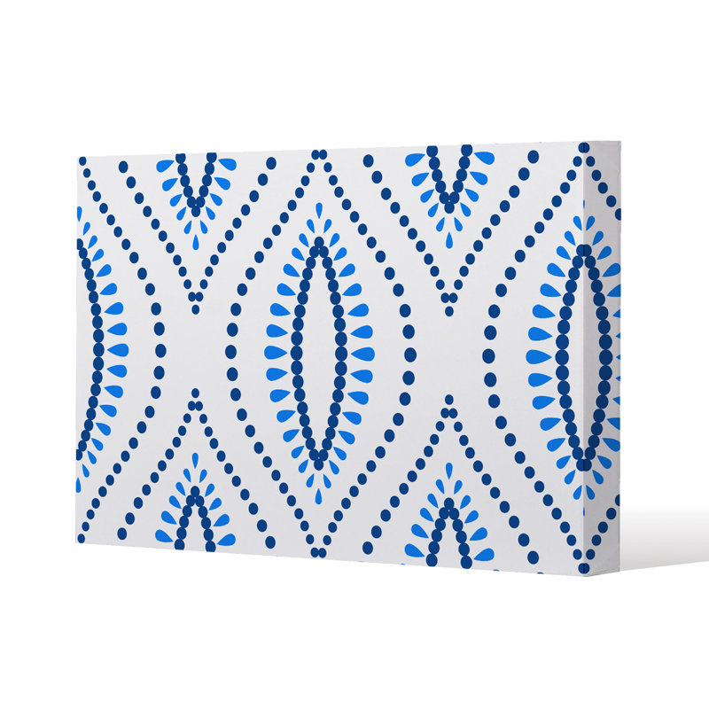 Boho Intricate Ogee by Andrew Lee - Wrapped Canvas Print, 41cm H x 61cm W x 4cm D