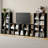 Modern Minimalist 4-Cube Open Shelving Unit, Low-Profile Engineering Timber Bookcases for Bedroom & Living Room-430734847