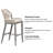 2-Piece Outdoor Bar Stools - Woven Rattan Seats & Aluminum Frames With Backrests-294403290