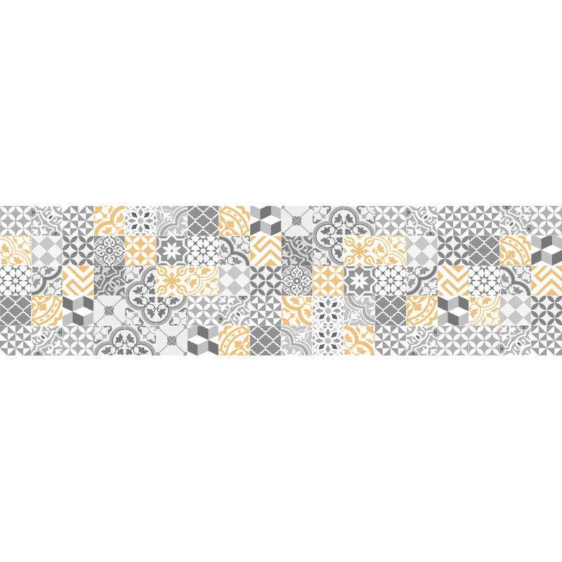 Arterburn Geometric Kitchen Mat, Rectangle 80 x 300cm