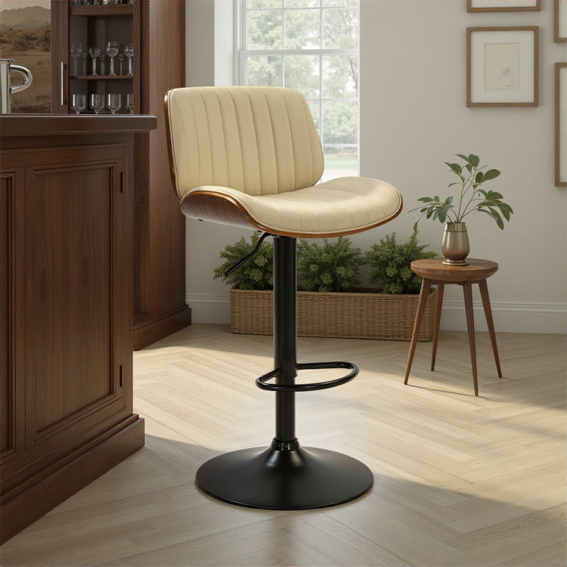 Swivel Yes Bar Stool with Steel Frame