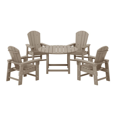 Laguna Kids Adirondack 5-Piece Round Table Dining Set