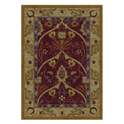 Bungalow Garden Wool Floral Indoor Rug