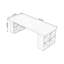 Bureau moderne et simple en bois massif-1125967511