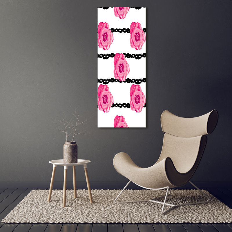 Roses 1 Piece Wrapped Canvas Wall Art