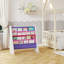 Lovely Multi-Use Multi-Tier Wood Book Display Rack with Canvas Holder  Shelves-290649763
