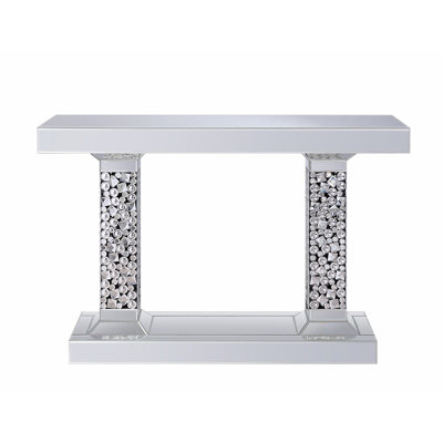 Lachina Glam Mirrored & Faux Gems Console Table, A Stunning Accent Piece for Entryways and Living Spaces with High - Quality Craftsmanship