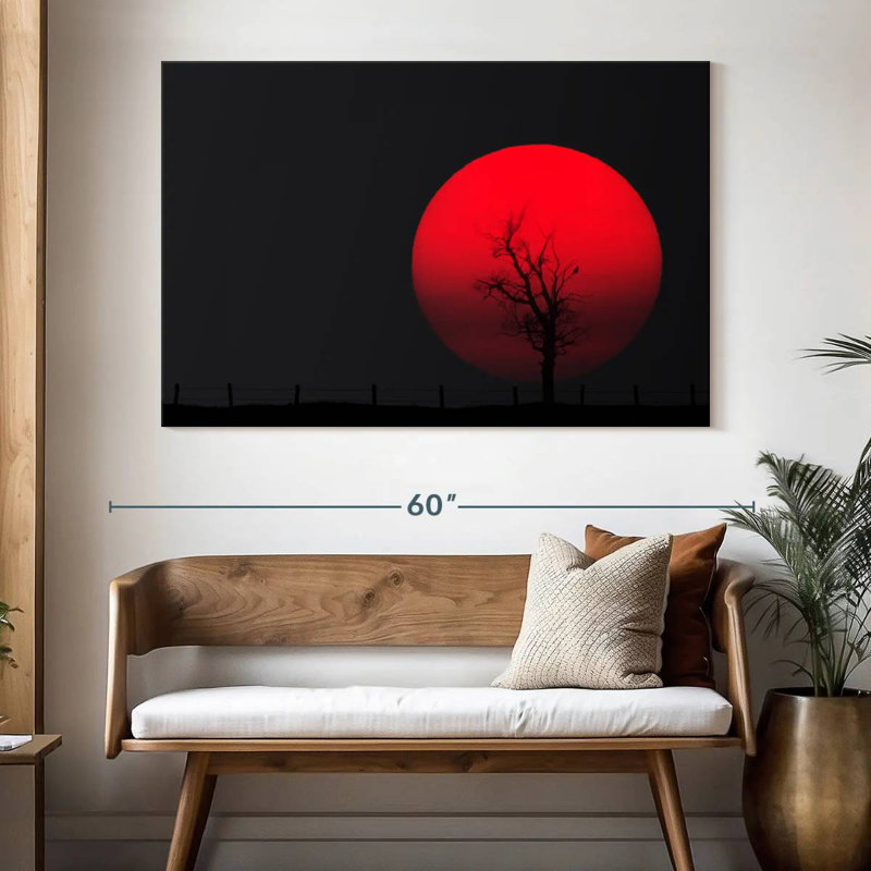 Oberle Red Full Moon, 34" H x 51" W