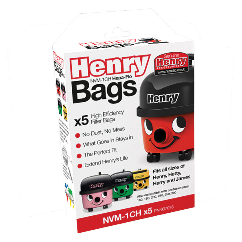 Henry NVM-1CH Hepaflo Dustbag (Pack of 10)